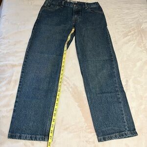Raw edge denim blue Jeans size 16 for boys